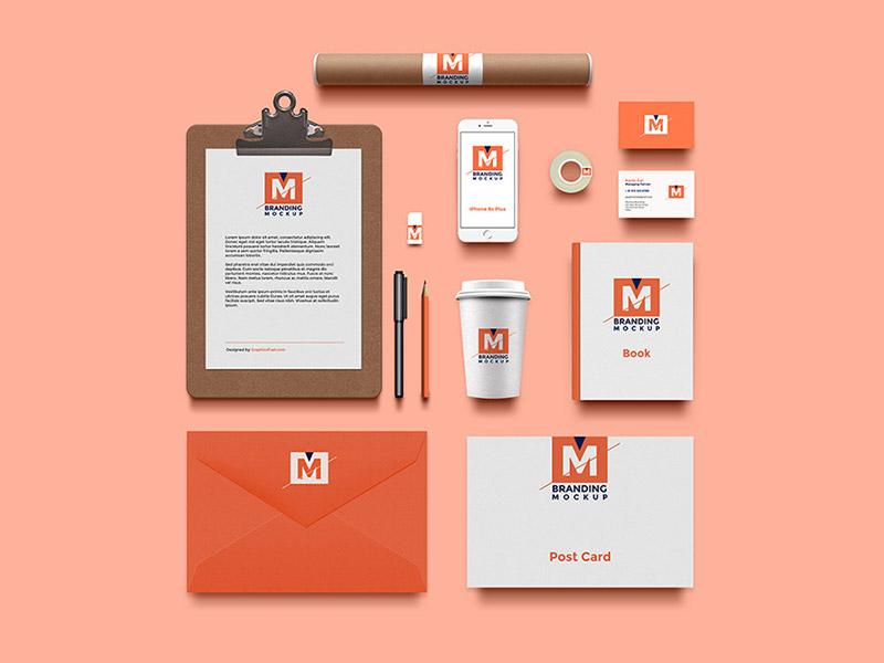 Professional branding design created by a graphics design agency for website development service businesses